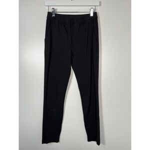 Lululemon Black Tapered Athletic Pants Elastic Waist Slim Fit Activewear Size 4